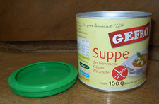 Alte Blechdose GEFRO Suppe Kräutergewürz MHD 2013 - vegetarisch glutenfrei ...