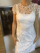 Abendkleid Spitzenstoff Glasperlen Gr. 36 Standesamt Neu