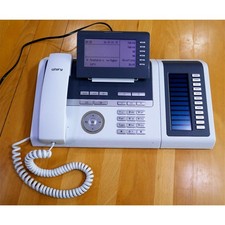 Unify Siemens OpenStage 40 HFA IP Systemtelefon keymodule ohne Netzteil eisblau