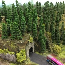 20 X Modell Bäume Layout Zug Eisenbahn Diorama Landschafft Landschaft Zubehör