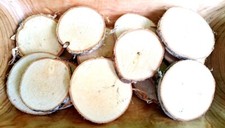 250 g - Birkenscheiben rund 6 - 9 cm Holzscheiben Birkenstamm Birken Holz Deko