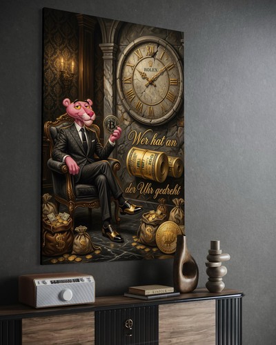 Pink panther leinwand - leinwand, bild