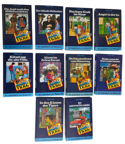 10x tkkg bücher - 10x, sammlung