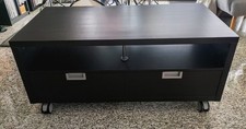 IKEA - TV Board/Schrank mit Schubladen und Rollen BESTA JÄGRA Dunkelbraun