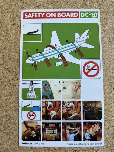Vintage swissair safety - vintage,