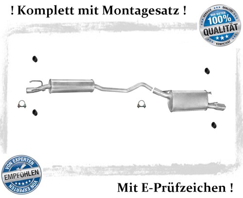 Auspuffanlage für opel corsa - auspuffanlage,