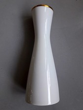 ROSENTHAL FORM 2000 DEKOR WEISS GOLDRAND 3679 | RAYMOND LOEWY | VASE VINTAGE