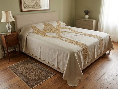 Tagesdecke doppelbett leinen - doppelbett,