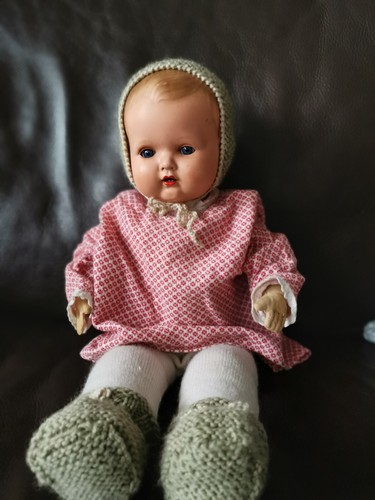 Alte stoffpuppe mit - stoffpuppe,