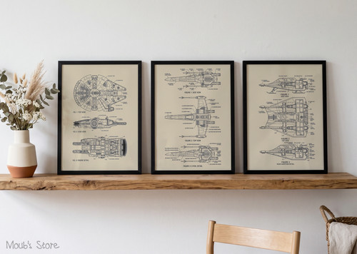 Star wars patent kunstdruck - wars,