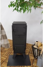 Markone Magnus Kaminofen mit Schamottstein GT7PR schwarz Ofen Werkstatt Holzofen