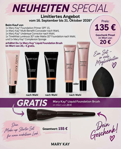 Mary kay rabatt foundation - 20%,
