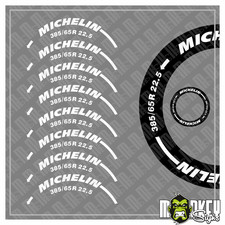 Tamiya Reifenbeschriftung 1:14 MICHELIN RC LKW freistehend Aufkleber 385