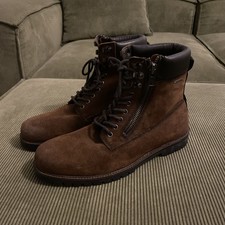 Pepe Jeans Stiefel Gr 45 Herren Wildleder Braun Boots Wie neu PMS 50184