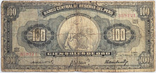 PERU 100 SOLES DE ORO 1961