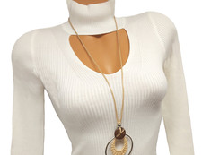 Damen Rollkragen Pullover Sexy