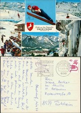 Oberstdorf (Allgäu) Mehrbildkarte Ski-Springer Gruss aus dem Ski-Paradies 1977