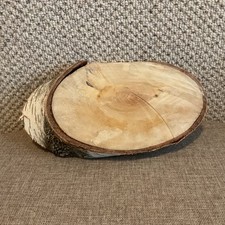 Baumscheiben Birke nicht gehobelt Holzscheiben Deko Bastelholz ca. 32x16x4,5 cm
