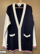 Thom Browne Designer Merino Strickjacke Cardigan Strick Wolle Jacke Gr 3