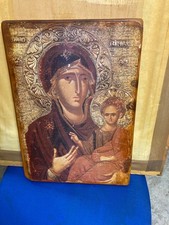Ikone auf Holz, Madonna mit