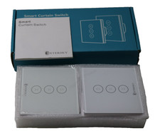 Smart Rolladenschalter,Wlan Touch Jalousien Schalter Alexa, Google, 2er Pack