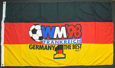 Deutschland WM 98 France - Fahne Flagge Flag Fussball - Frankreich 1998 #642