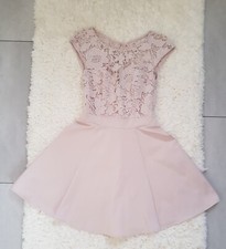 Lipsy London Kleid, Sommerkleid, Festliches Kleid, Spitze Rose/apricot 
