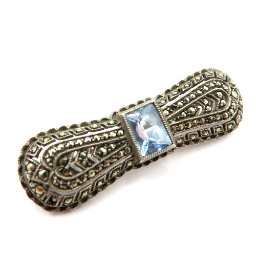 Art deco brosche 835er - 835er, silber