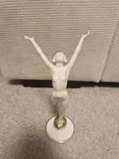 Hutschenreuther  Porzellan Figur Nackte Tänzerin am Goldball