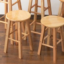 Massivholz Barhocker Holzstuhl