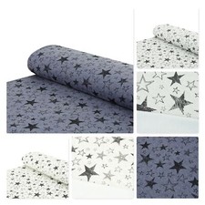 Alpenfleece kinderstoff sterne - alpenfleece,