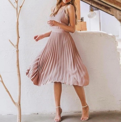Midikleid mit faltenrock - midikleid,