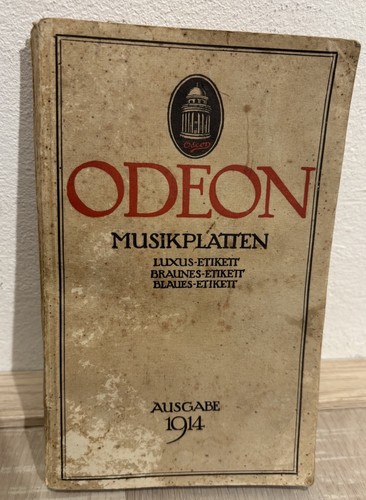 Schellackplatten katalog odeon - schellackplatten,