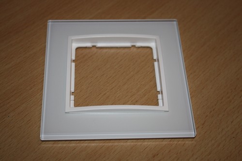 Berker fach rahmen - 1-fach, glas