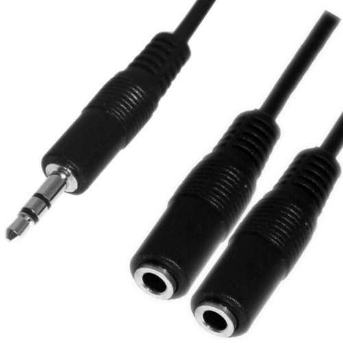 Audio kabel 5mm klinke - 3,5mm, 0,2m