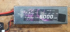 HRB Power Hard Case Lipo 2S 6000 mAh 7,4V 60C guter Zustand Daten in den Bildern