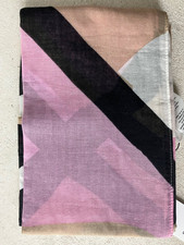 OPUS Schal Amoda scarf Baumwolle mehrfarbig feine Fransen 186 cm x 96 cm