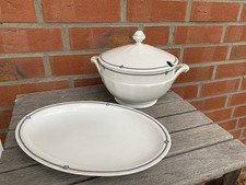 Porzellan Terrine und Fleischplatte Hutschenreuther - Jugendstil Antik Vintage