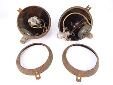 2 x Scheinwerfer Lampen defekt (Ø130mm) vom Hanomag R12 Traktor