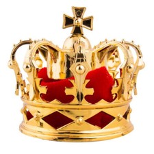 Krönchen, gold, roter