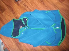 Finkid Fleecejacke Jumppa 110/120 5-6 Jahre blau zip in