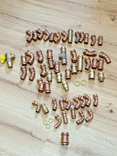55 x Viega Gas Kupfer CU Fittings Übergänge / Gas  28mm, 22mm 18mm u.15mm