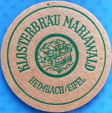 Alter Bierdeckel Klosterbräu Mariawald Heimbach/Eifel um 1940-50