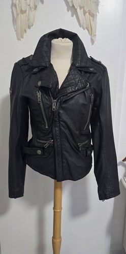 Superdry biker lederjacke - superdry,