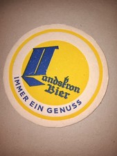 Bierdeckel Landskron Bier , immer ein Genuss