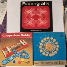3x FADENGRAFIK, Glasperlen Hobby, Neue Strohsterne Und Engel Brunnen- Reihe