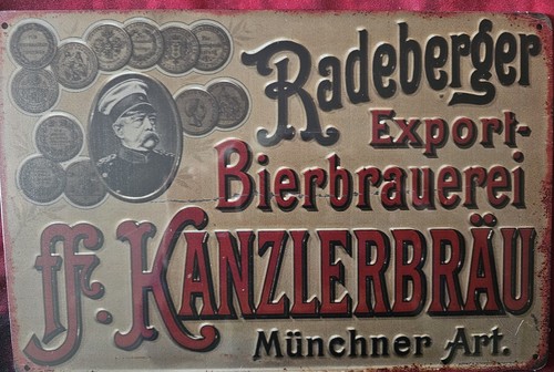Blechschild radeberger kanzler - blechschild, radeberger,kanzler