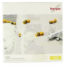 Herpa 560443 Flughafen Zubehör Winterdienst Fahrzeuge 1:400 winter service LKW