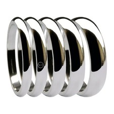 9ct weiss gold form hochzeit - gold, d-form