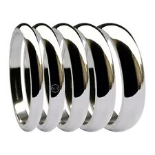 9ct Weiss Gold D-Form Hochzeit